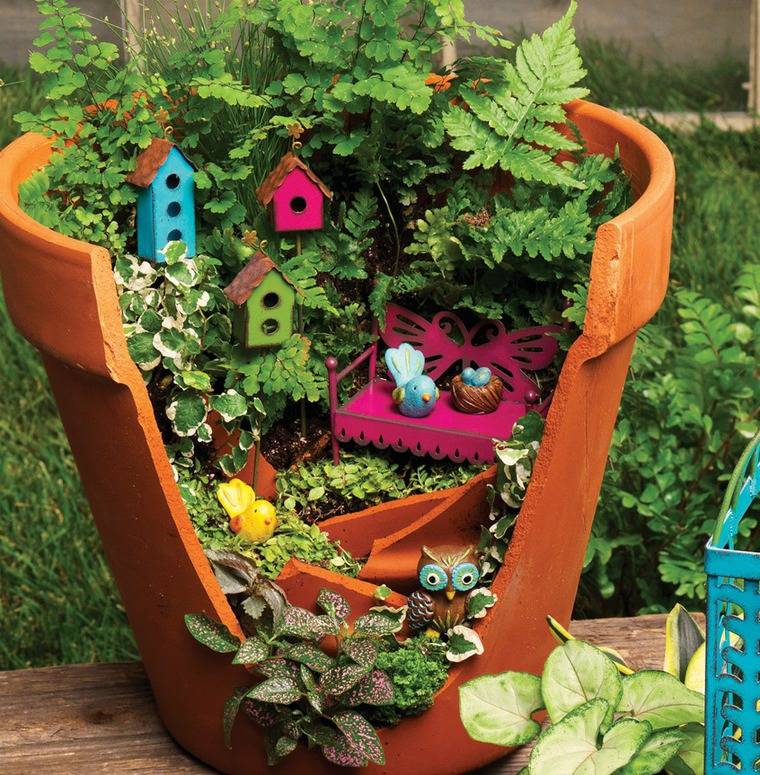 Мини-сад в горшке (45 фото): садик своими руками, растения, цветы для миниатюрного, цветочные композиции камней