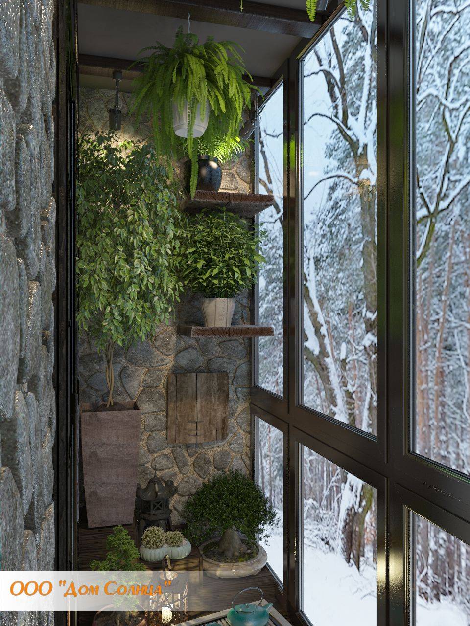 Маленький тенистый сад дома или вьющиеся цветы для балкона