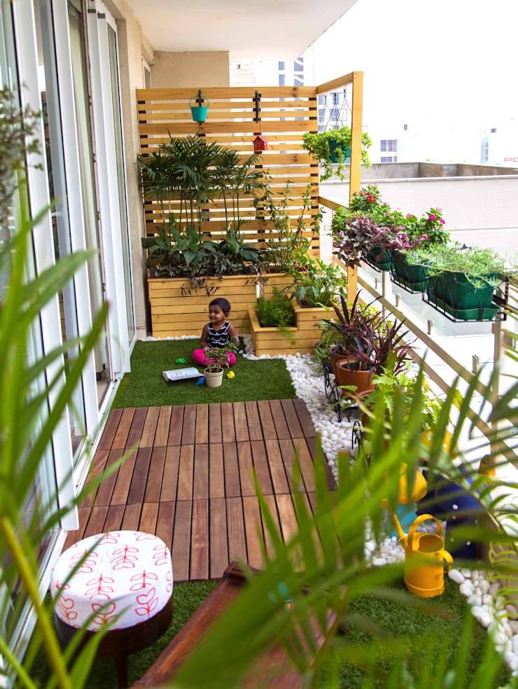 Озеленение балкона вертикальное своими руками фото, искусственный газон и трава на балконе