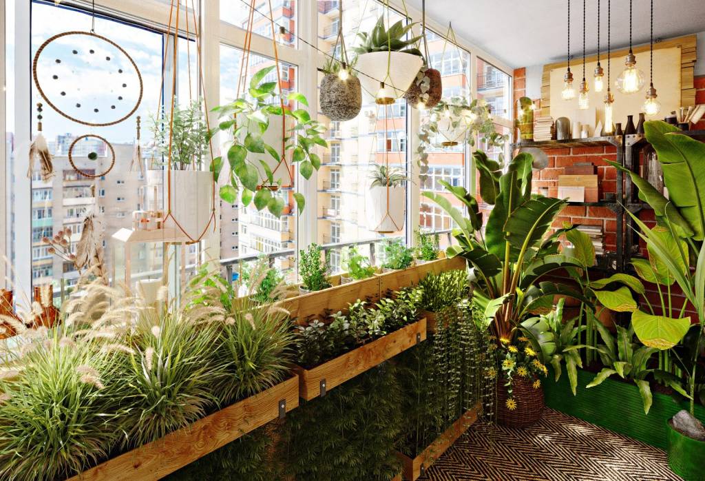 Озеленение балконов — как красиво украсить лоджию растениями с фото примерами - 29 фото